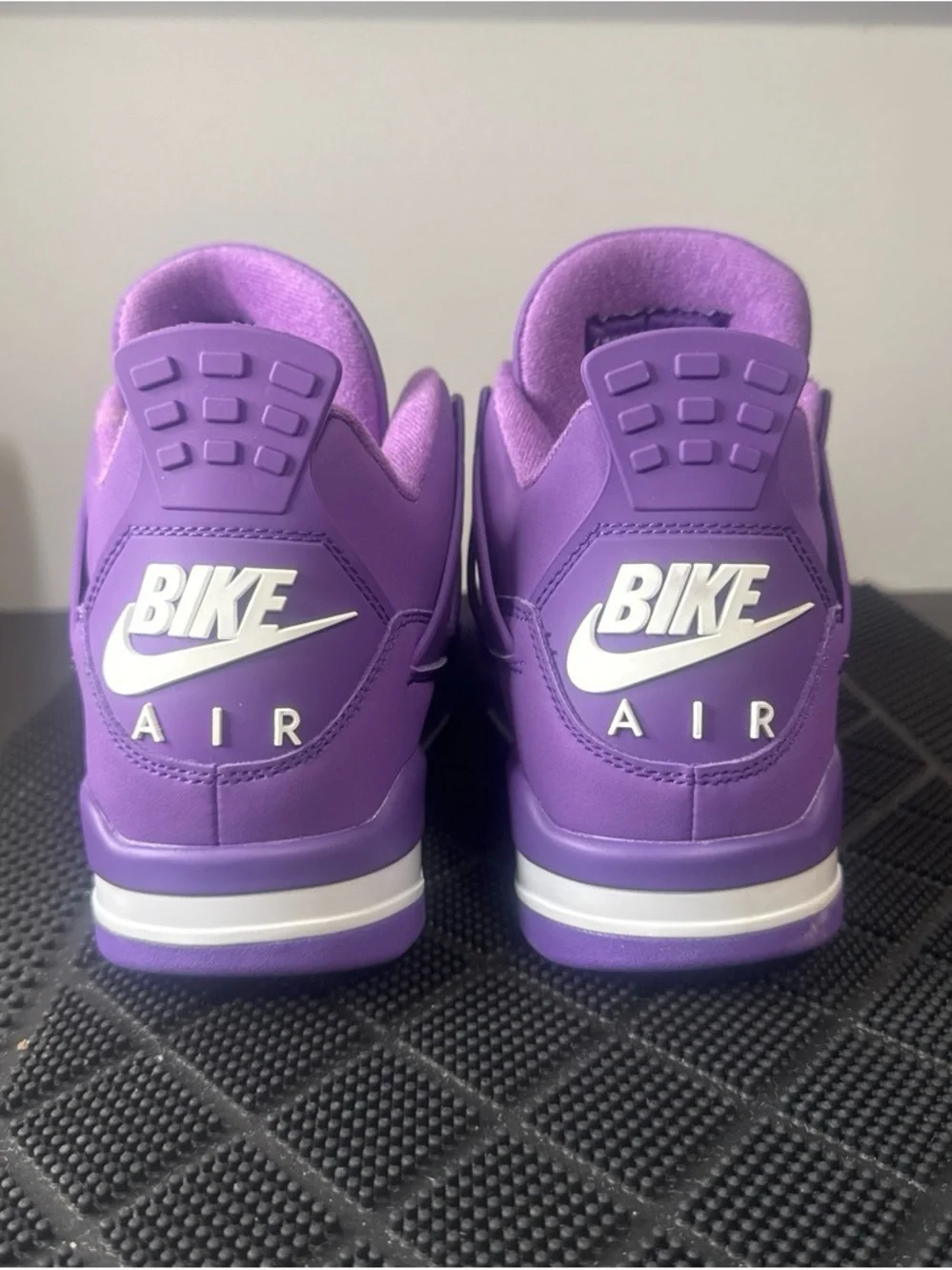 Jordan Men's Purple Basketball Sneakers with White Swoosh